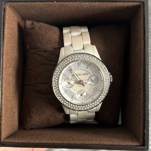 Michael Kors Women's MK5188 Runway White Watch